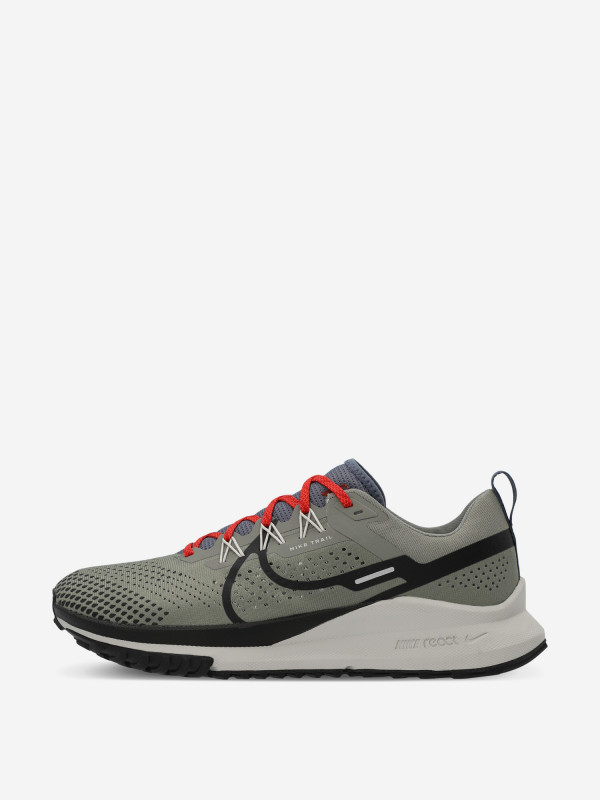 Кроссовки мужские Nike React Pegasus Trail 4 оливковый/бежевый/черный цвет — купить за 19549 руб. со скидкой 15 %, отзывы в интернет-магазине Спортмастер