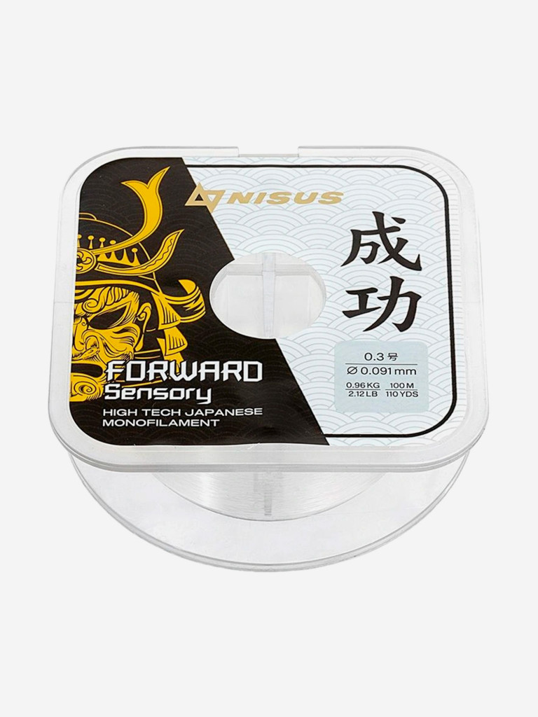 Леска для рыбалки Nisus FORWARD Sensory Nylon 0,091мм, 100м, 0,96кг, прозрачный