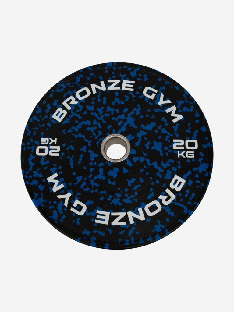 Диск для штанги бамперный BRONZE GYM камуфляж 20 кг