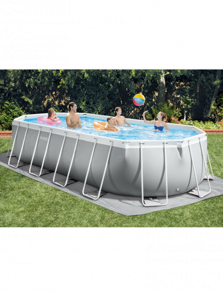 Каркасный бассейн Intex 26798 Oval Prism Frame Pool (610х305х122см)