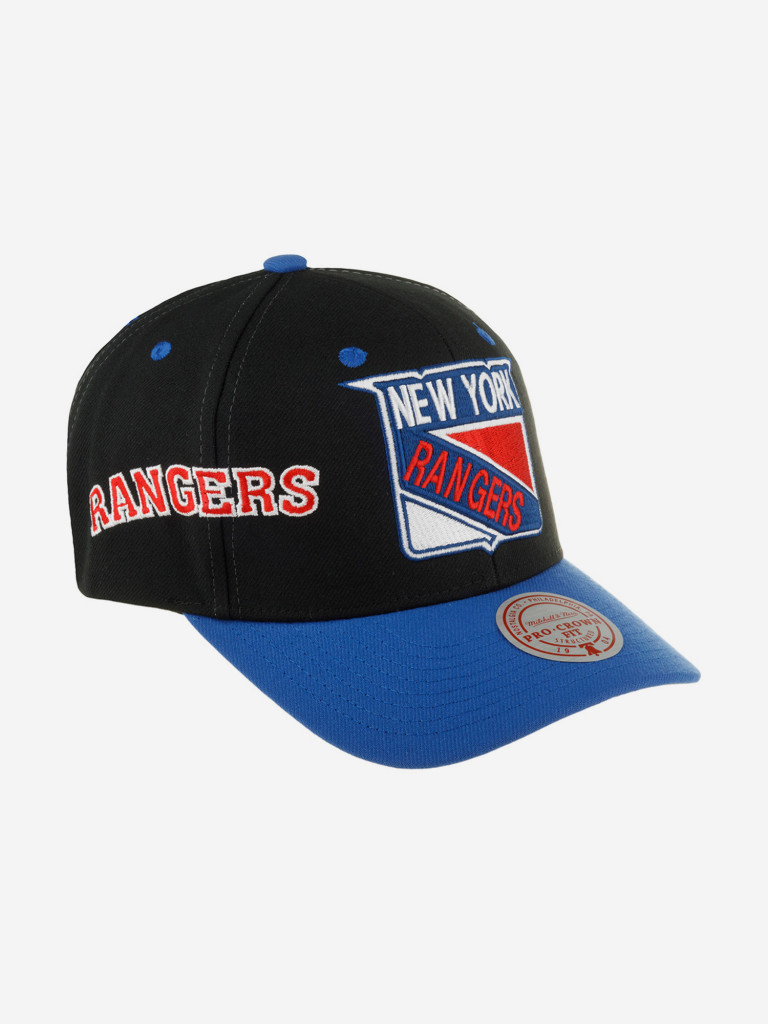 Бейсболка MITCHELL NESS HHSS7312-NYAYYPPPBLCK New York Rangers NHL (черный)