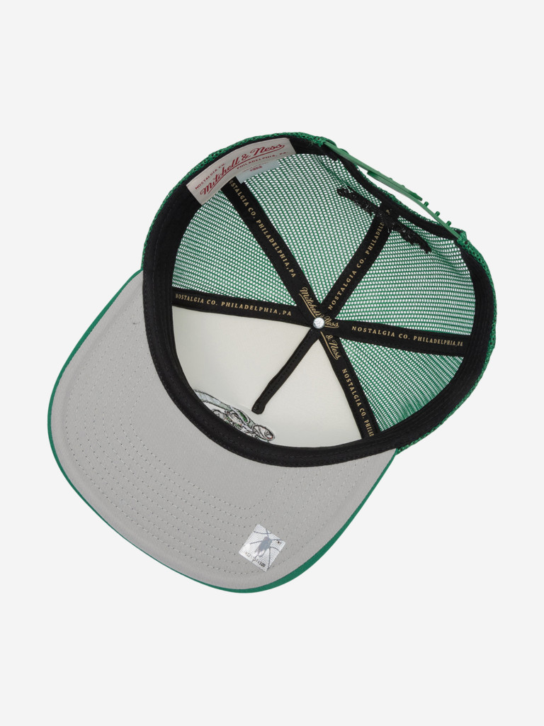 Бейсболка с сеточкой MITCHELL NESS HT12897-BCECREA Boston Celtics NBA