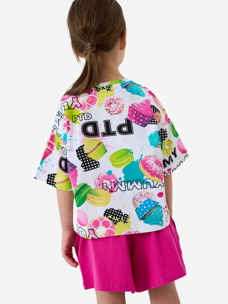 Комплект для девочек: футболка, шорты PlayToday