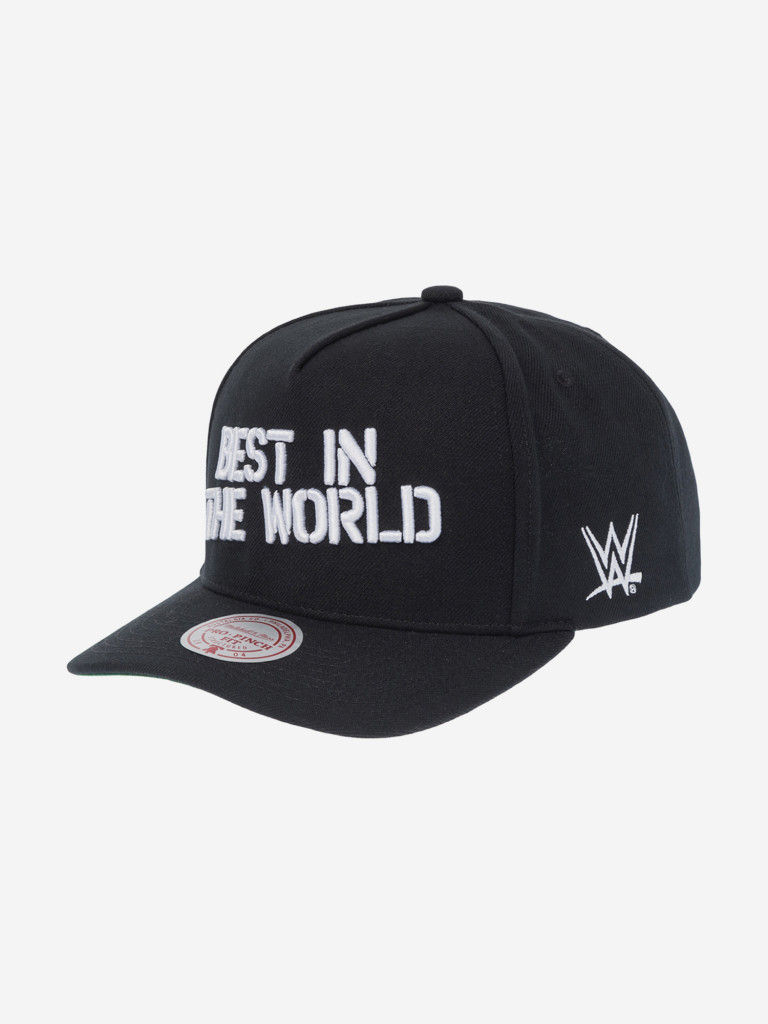 Бейсболка MITCHELL NESS HP13257-TTTBLCK CM Punk Statement Pro WWE (черный)