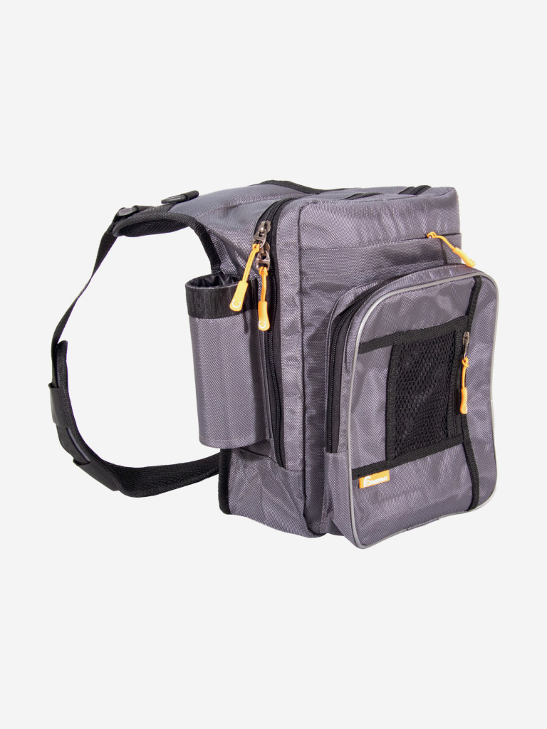 Сумка рыболовная Следопыт Fishing Shoulder Bag, 40х43х10 см, цвет серый.