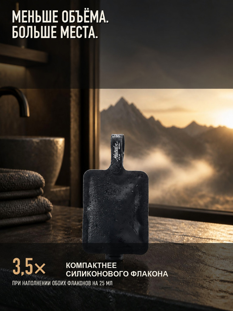 Мягкий флакон MATADOR FlatPak Toiletry Bottle 90ml