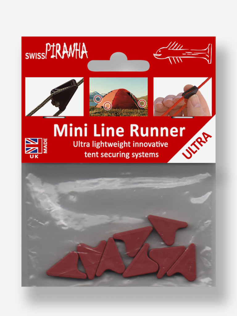 Набор натяжителей оттяжек палатки SwissPiranha Mini Line Runners, Red (8 шт)