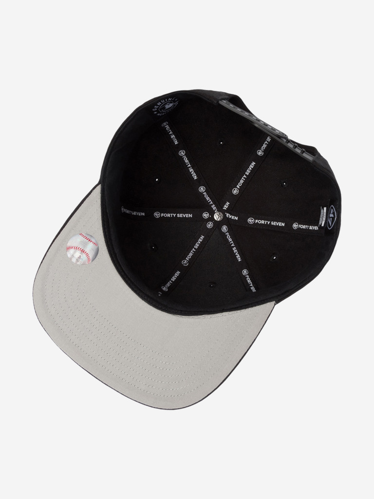 Бейсболка с прямым козырьком 47 BRAND B-NSHOT02WBP-BKD Boston Red Sox MLB