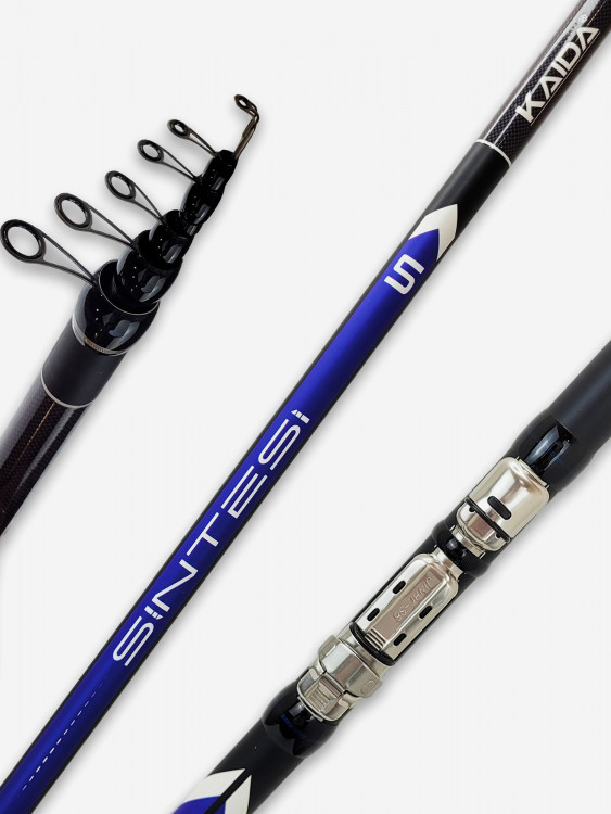 Удилище Kaida SINTESI Bolo 600, с кольцами, Carbon Fider (6м), тест 3-20гр