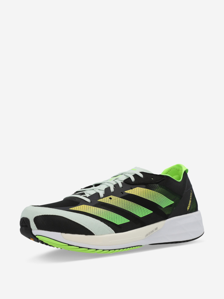 Кроссовки мужские adidas Adizero Adios 7 черный/зеленый/белый цвет — купить  за 10199 руб. со скидкой 40 %, отзывы в интернет-магазине Спортмастер