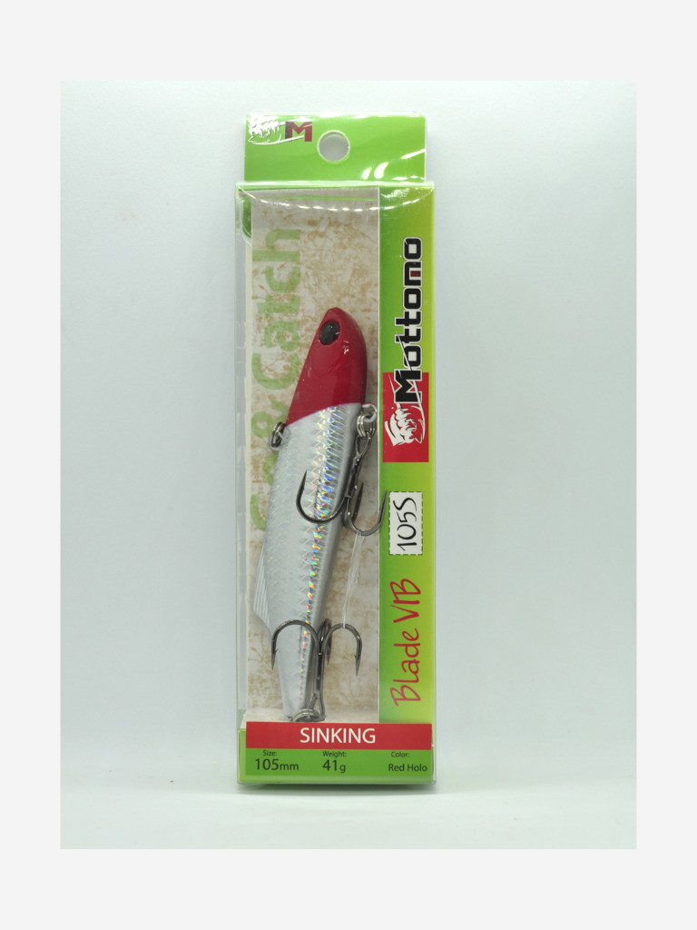Воблер Mottomo Blade VIB 105S 41g Red Holo