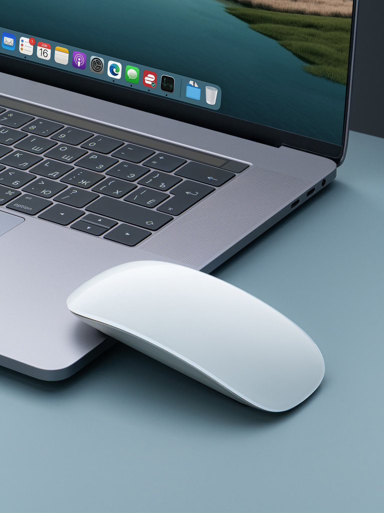 Мышь беспроводная Deppa Neo Mouse, Bluetooth 5.1, 500 мА-ч с сенсорной прокруткой