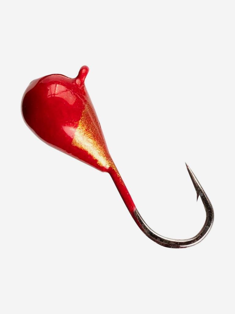 Мормышка Helios вольфрамовая Капля с ушком крашеная 4мм 1.10г 50 (MW-1140-50), 10 штук в упаковке