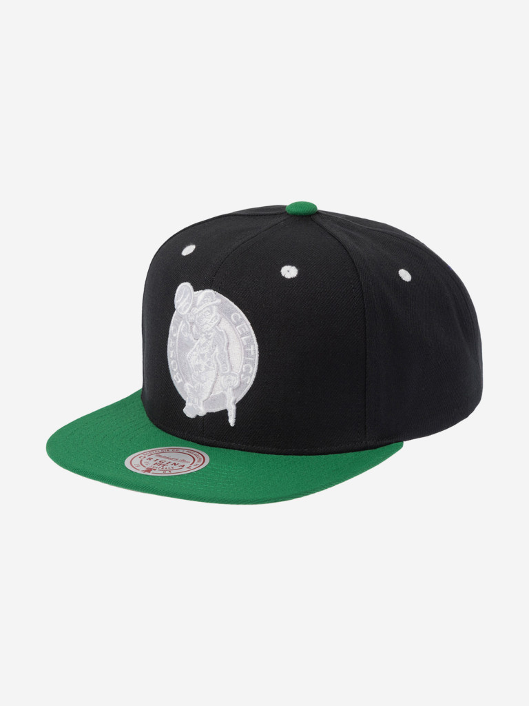Бейсболка с прямым козырьком MITCHELL NESS HS11183-BCEBLCK Boston Celtics NBA (черный)
