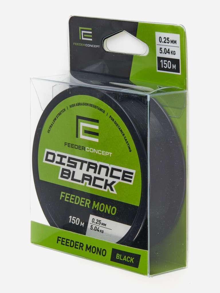 Леска рыболовная Feeder Concept Distance Black монофильная длина 150 м, диаметр 0,25 мм