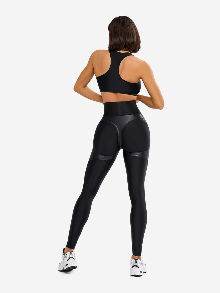 Лосины женские Bona Fide Extra Sex-Push Up Corsage LYC "Black Skin"