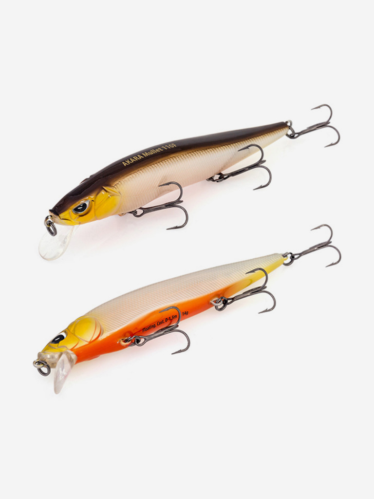 Воблер Akara Mullet 110F 14 гр. (1/2 oz 4,3 in) A76