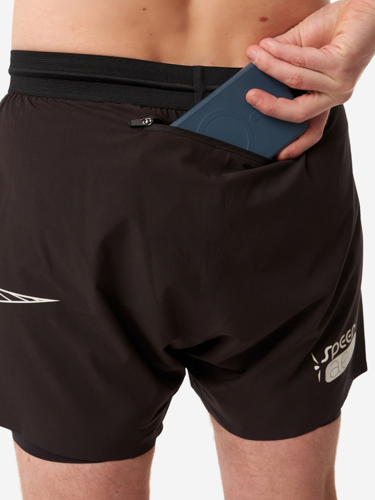 Шорты с поясом мужские UGLOW, черный