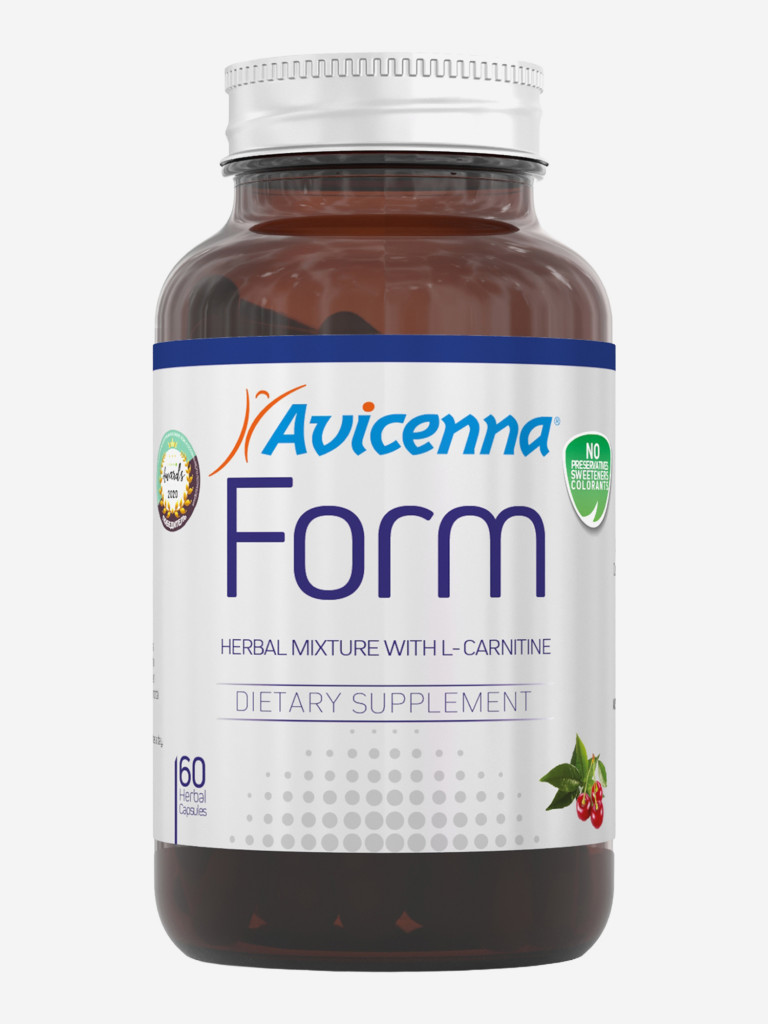 Жиросжигатель с L-карнитином Avicenna® Form для похудения и энергии, 60 капсул