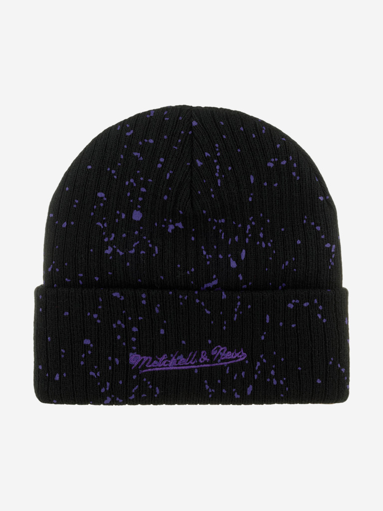 Шапка с отворотом MITCHELL NESS HCFK5815-LALYYPPPBLCK Los Angeles Lakers NBA (черный)