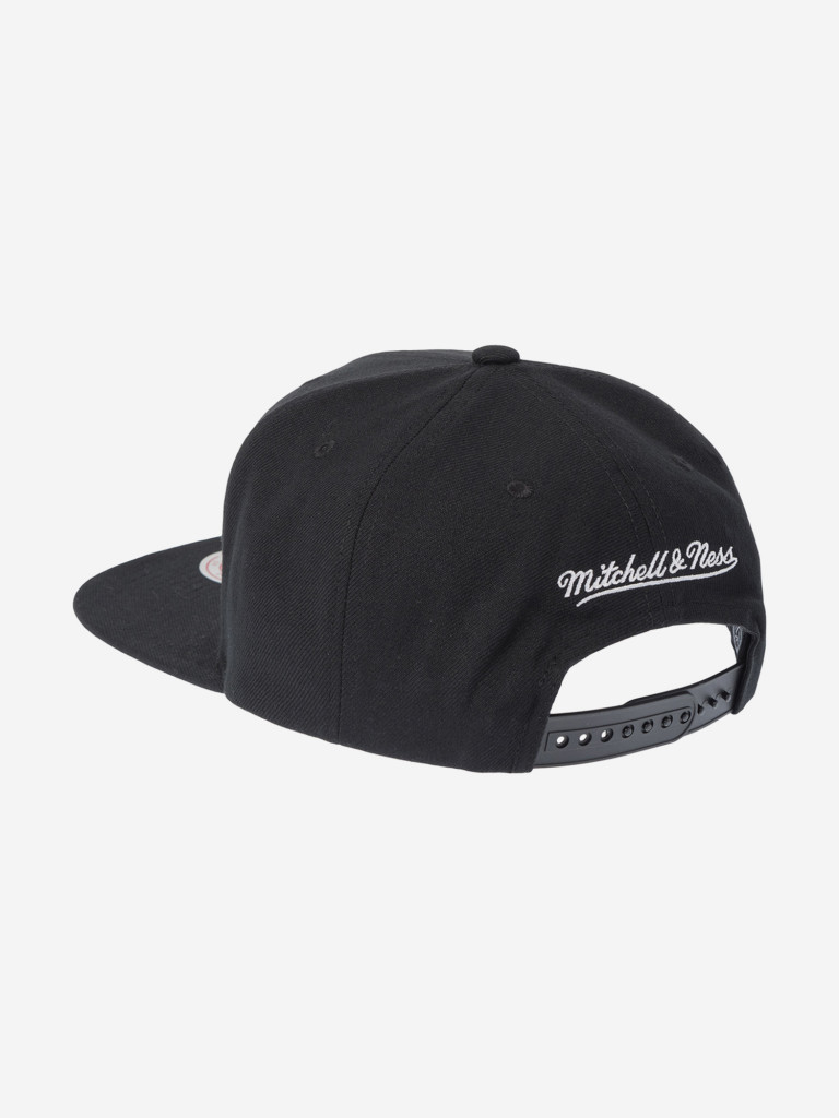Бейсболка с прямым козырьком MITCHELL NESS HS8035-SJSBLCK San Jose Sharks NHL