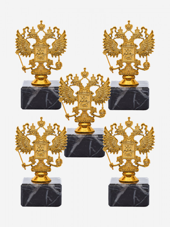 Кубок для награждения победителей 12 см, цвет золотой 5 шт. Награда для спорта и конкурсов.