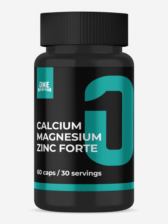 Кальций Магний Цинк, One Nutrition, 60 капсул