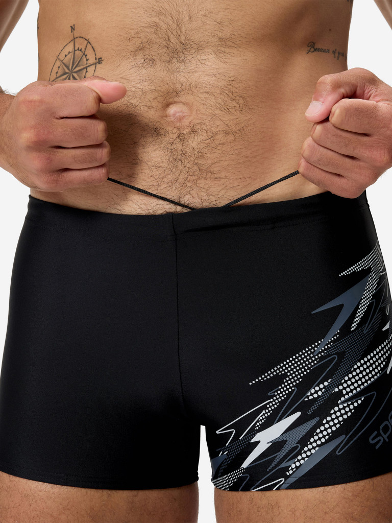 Плавки-шорты мужские Speedo Medley Logo Aquashort Blk/Red