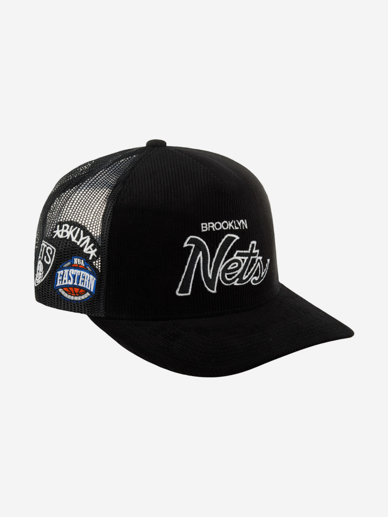 Бейсболка с сеточкой MITCHELL NESS HHSS6002-BNEYYPPPBLCK Brooklyn Nets NBA (черный)