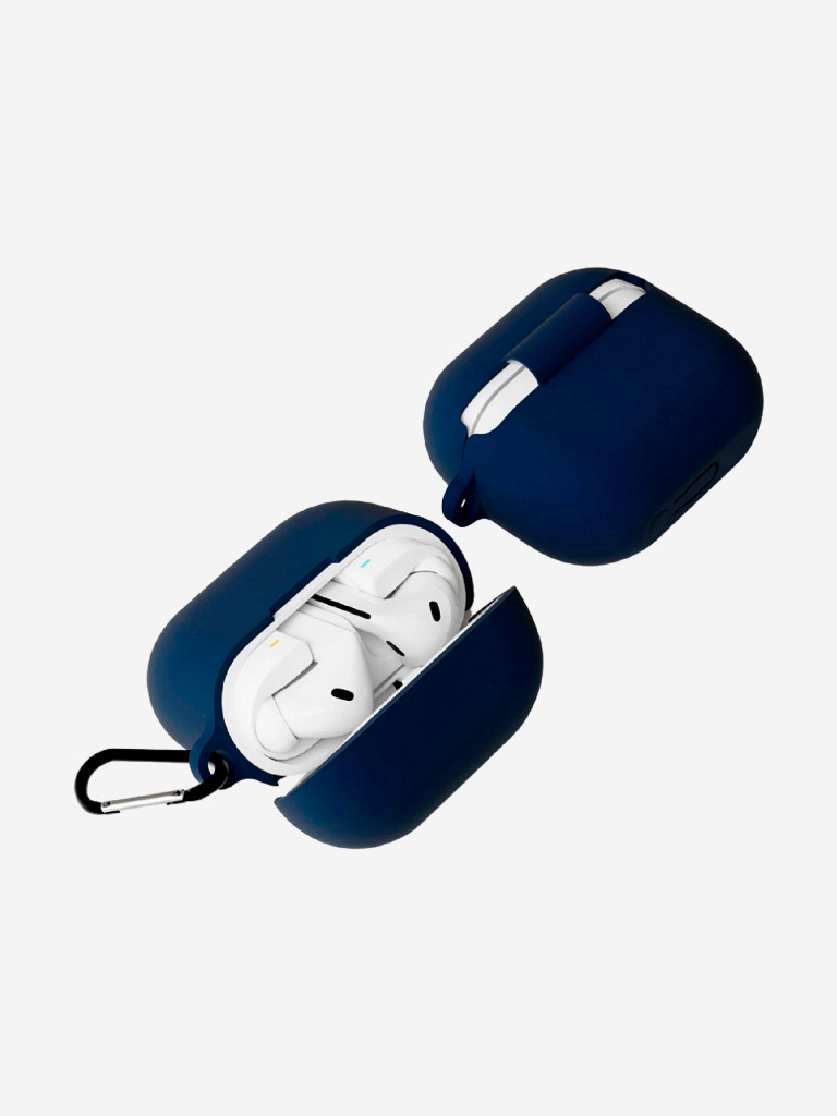 Чехол силиконовый VLP Charm Case для Samsung Galaxy Buds3/3Pro, темно-синий 4023