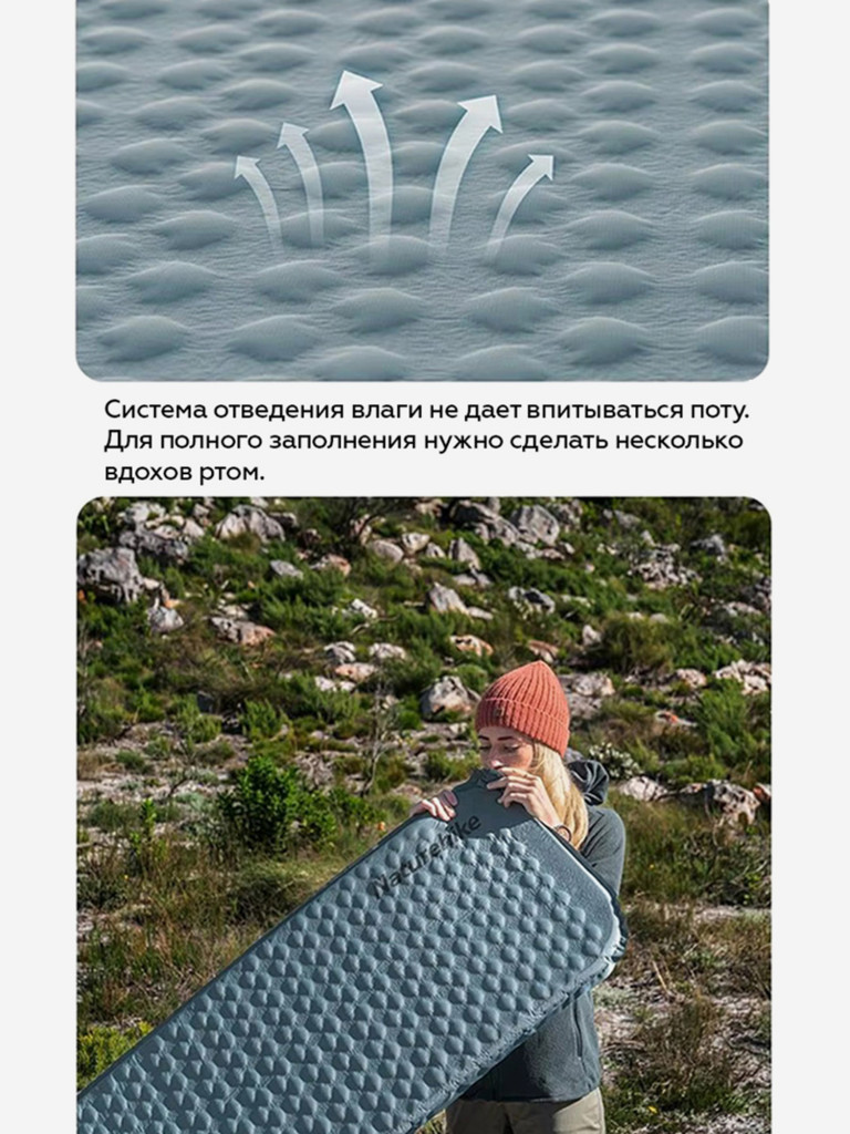 Коврик самонадувающийся Naturehike Yugu L
