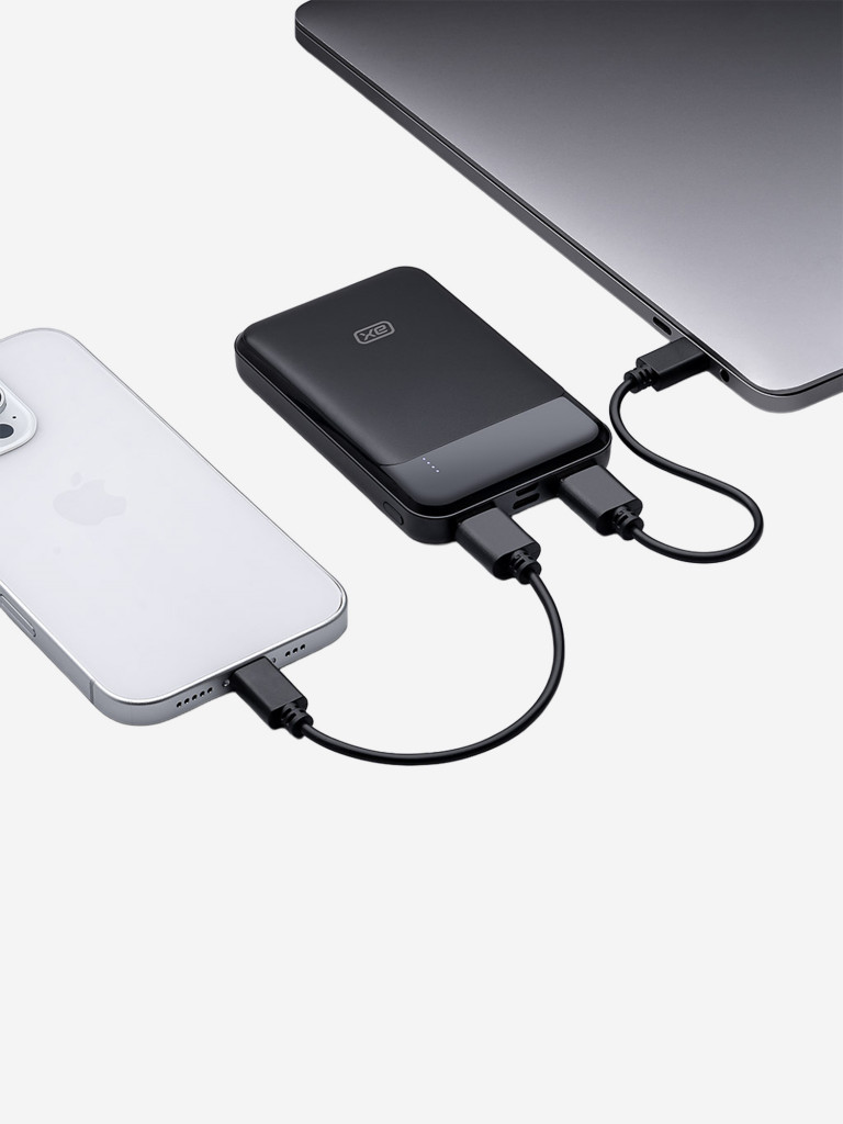 Внешний аккумулятор Type-C, 2xUSB, MicroUSB 5000 мА-ч, 10Вт