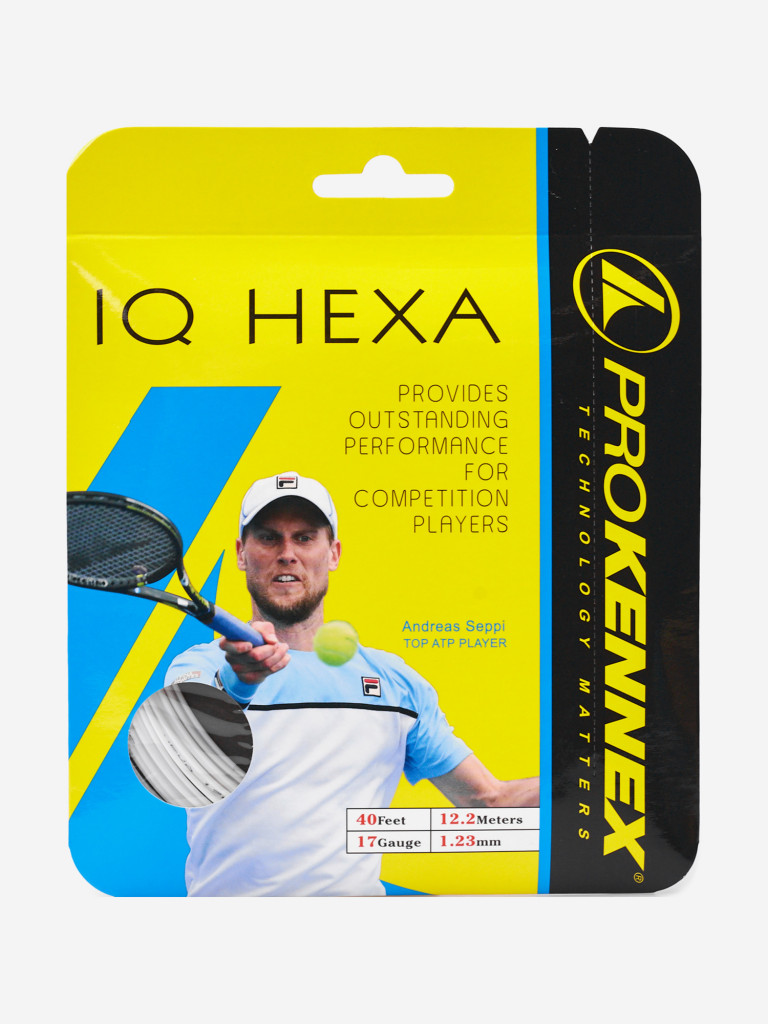 Струна для ракетки (STRING) PROKENNEX IQ HEAX 17 - 12.2M White 1.23 mm