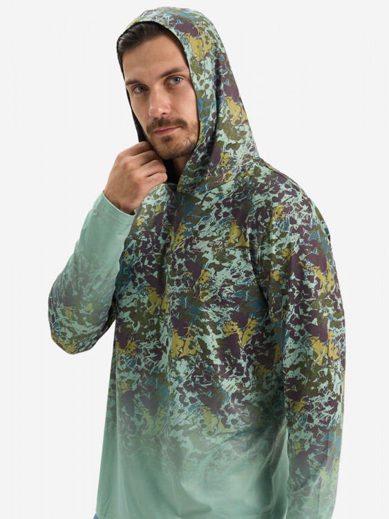 Лонгслив мужской Extreme Fishing ADD-G706H для рыбалки, с капюшоном, UPF50+ с защитой от насекомых