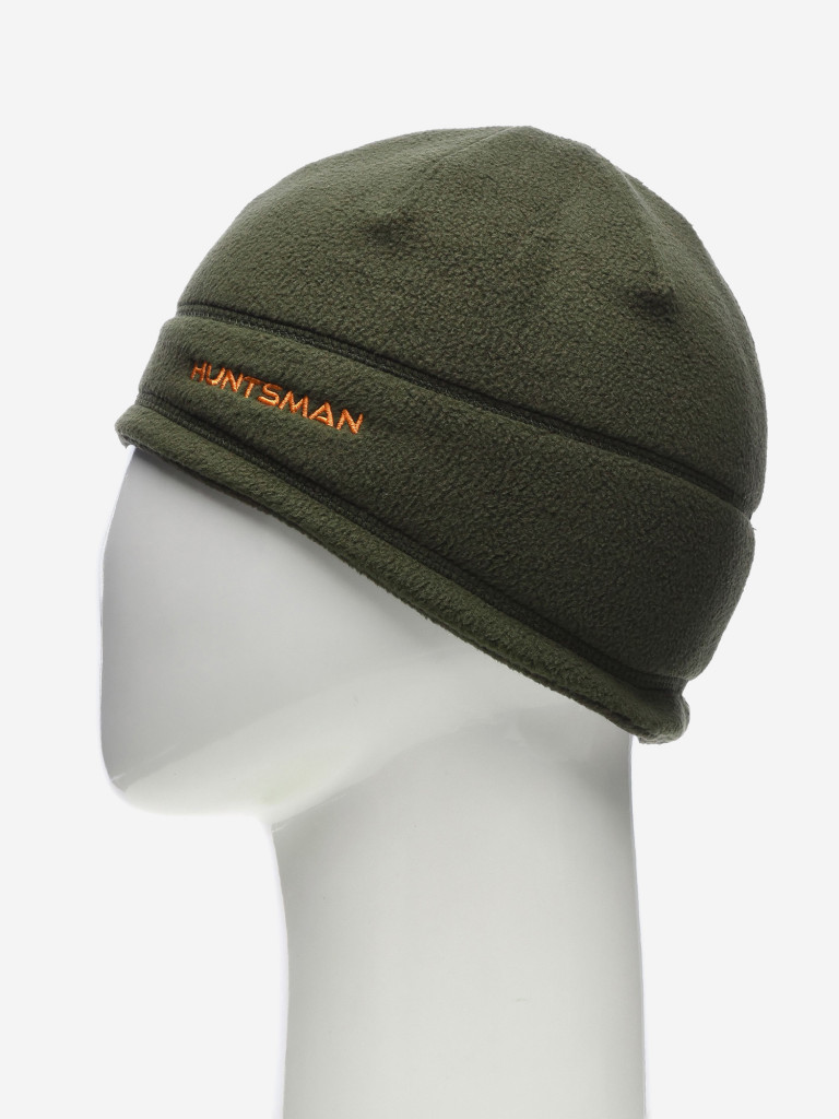 Шапка мужская HUNTSMAN флисовая двусторонняя бини для рыбалки и охоты