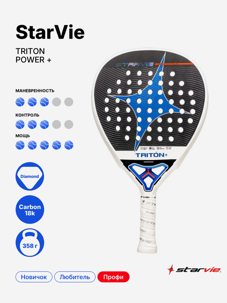 Ракетка для падела StarVie Triton Power+