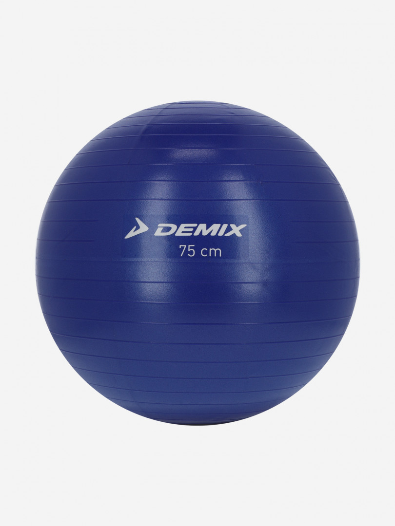 фото Мяч гимнастический с насосом demix, 75 см, синий