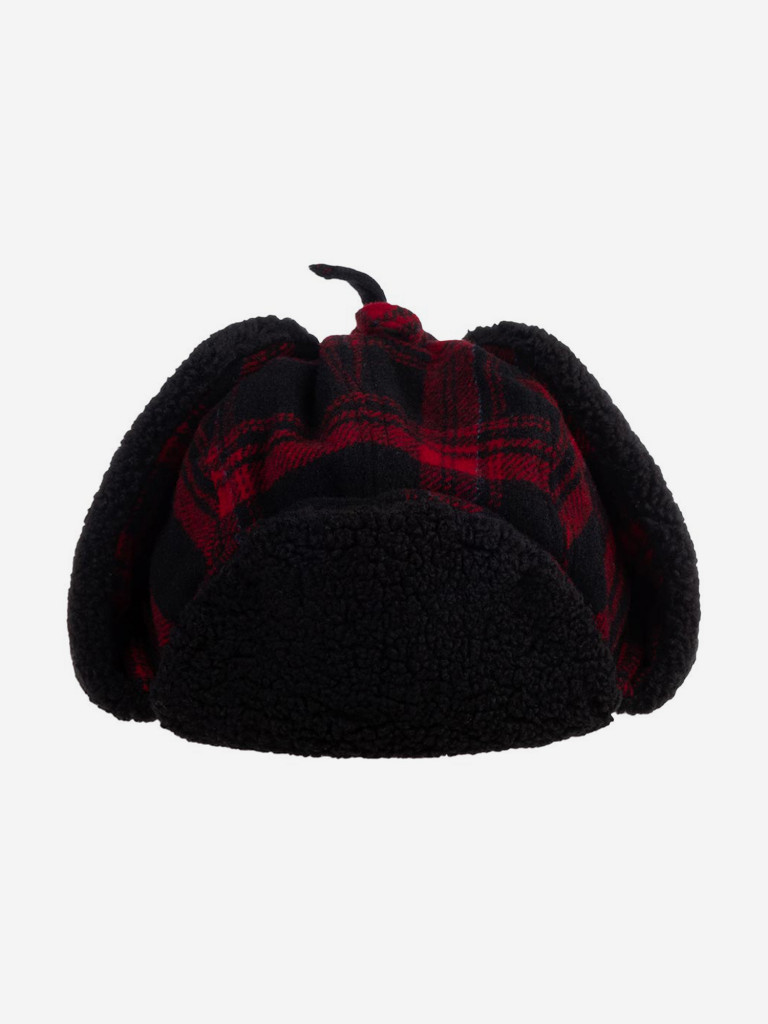 Шапка-ушанка STETSON 9290305 BOMBER CAP SHADOW PLAID (красный)