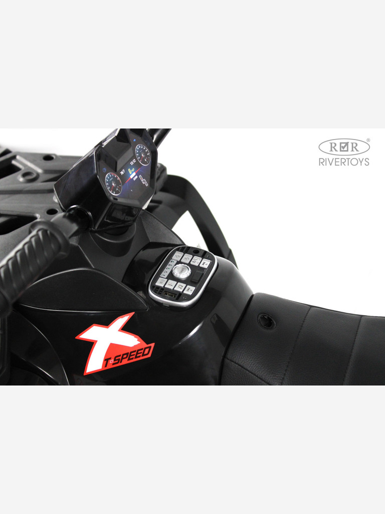 Детский электроквадроцикл RIVERTOYS T001TT 4WD черный
