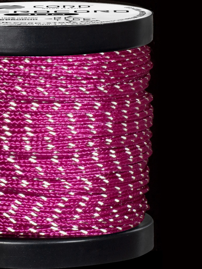Микрокорд CORD катушка 30м светоотражающий (flamingo)
