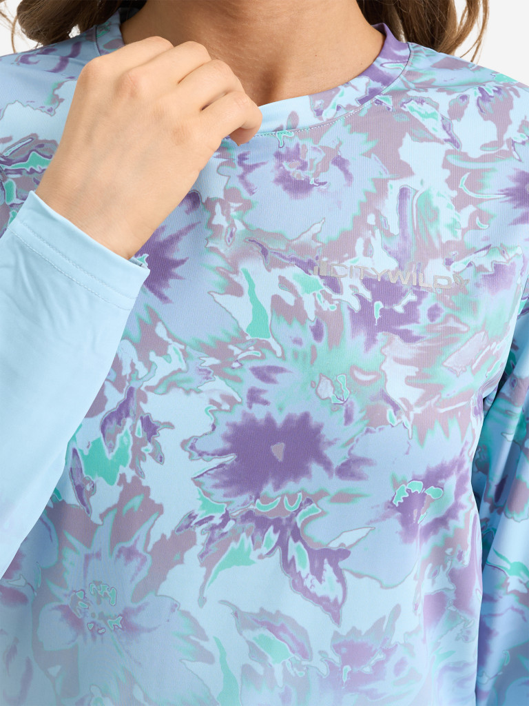 Лонгслив женский CityWild Salento для рыбалки и активного отдыха с защитой от солнца UPF50+, цвет Lavender Frost