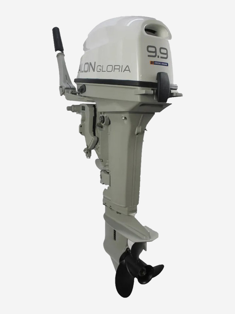 Лодочный мотор CALON GLORIA T9.9FWS-B MAX (20 л.с.) Двухтактный с комплектом дистанционного управления автозапуском и румпелем
