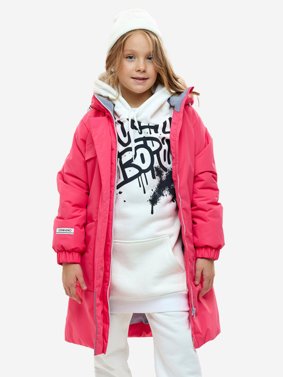 Парка для девочки batik Иден розовый