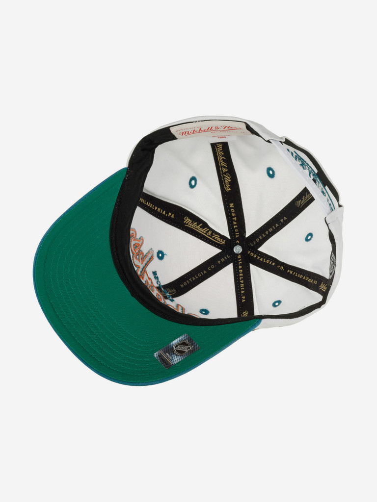 Бейсболка MITCHELL NESS HHSS7286-SJSYYPPPWHIT San Jose Sharks NHL (голубой)