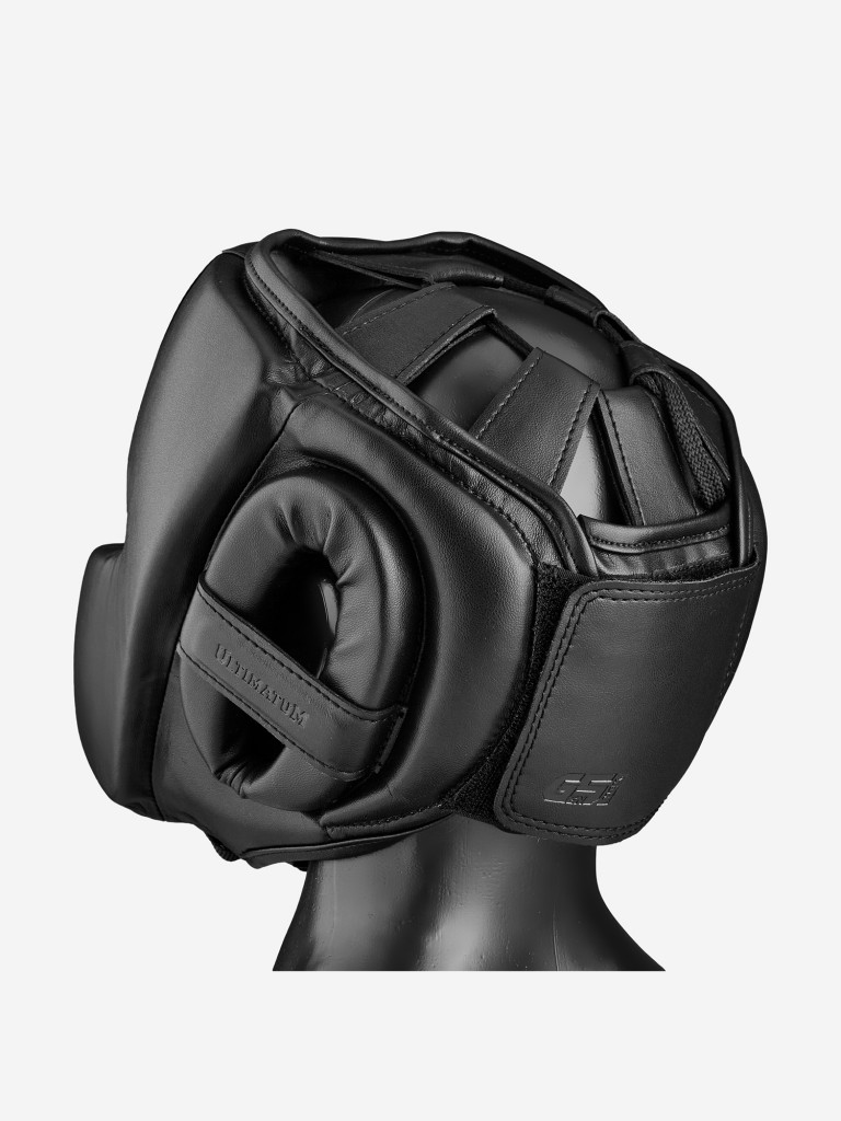 Боксёрский шлем мексиканского стиля ULTIMATUM BOXING GEN5MEX-HTN PITCH BLACK с алькантарой