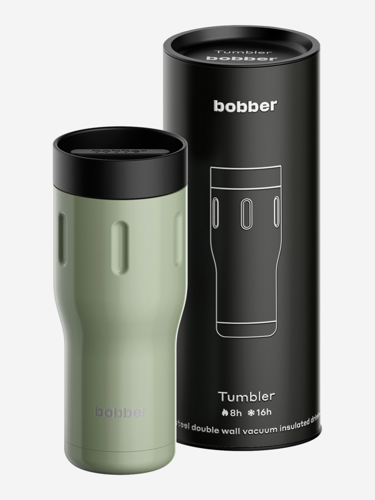 Термокружка вакуумная BOBBER Tumbler 500 мл, крышка 360, тепло до 8 часов, фисташковый