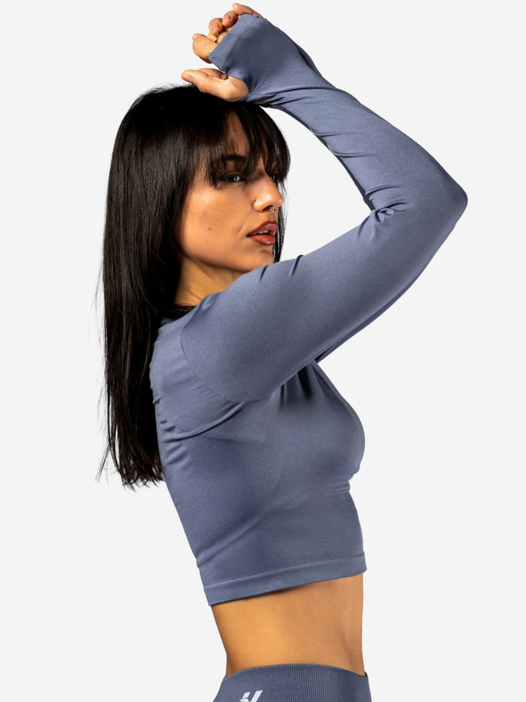Лонгслив женский NEBBIA Seamless Long-Sleeve Top POWER 892 Grey