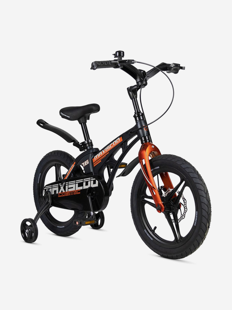 Велосипед детский Maxiscoo COSMIC Deluxe 16'', мерцающий графит, 2025