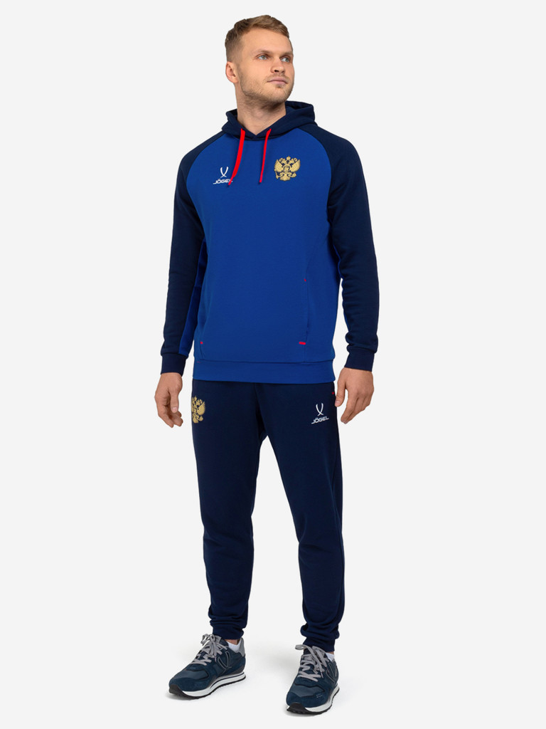 Худи спортивное Jogel NATIONAL Cotton Hoodie, цвет темно-синий