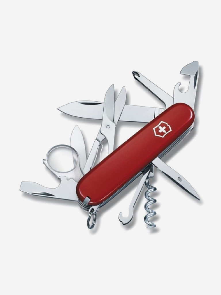 Нож складной Victorinox Explorer, 91 мм, 16 функций красный цвет — купить  за 7695 руб. со скидкой 42 %, отзывы в интернет-магазине Спортмастер